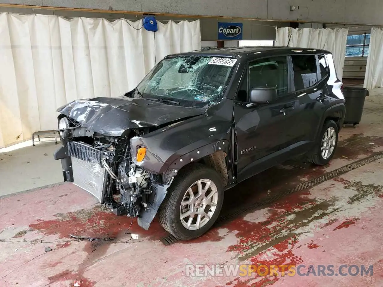 1 Photograph of a damaged car ZACNJDB12PPP67754 JEEP RENEGADE 2023
