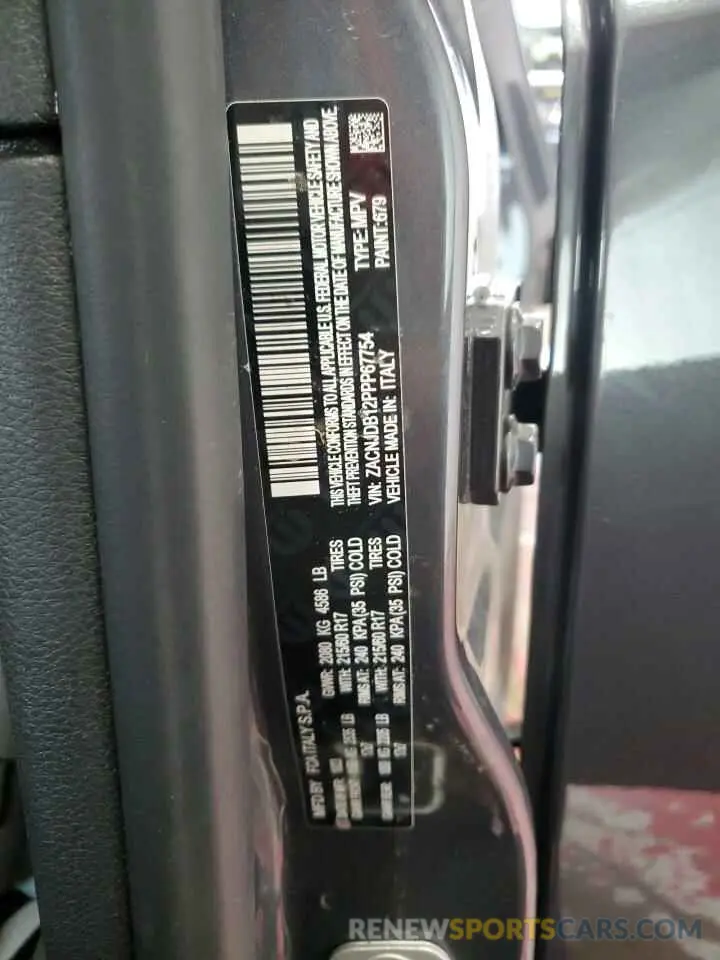 13 Photograph of a damaged car ZACNJDB12PPP67754 JEEP RENEGADE 2023