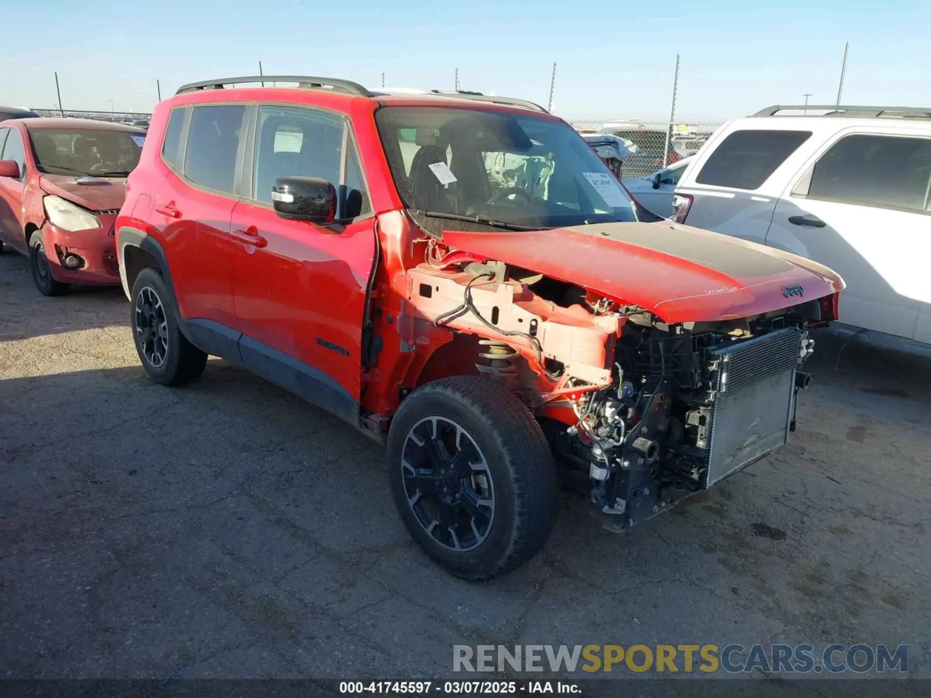 1 Photograph of a damaged car ZACNJDB14PPP44282 JEEP RENEGADE 2023