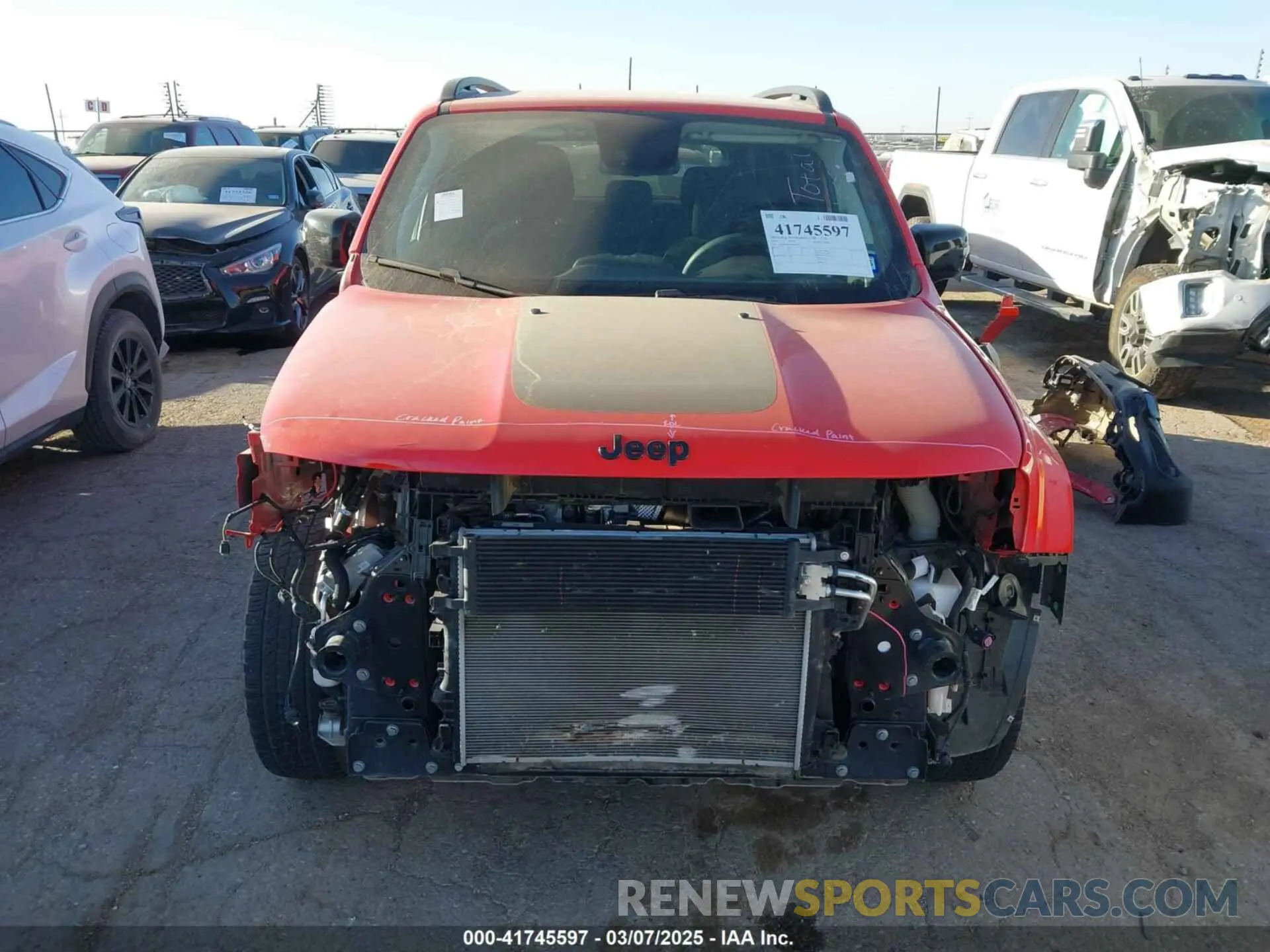 13 Photograph of a damaged car ZACNJDB14PPP44282 JEEP RENEGADE 2023