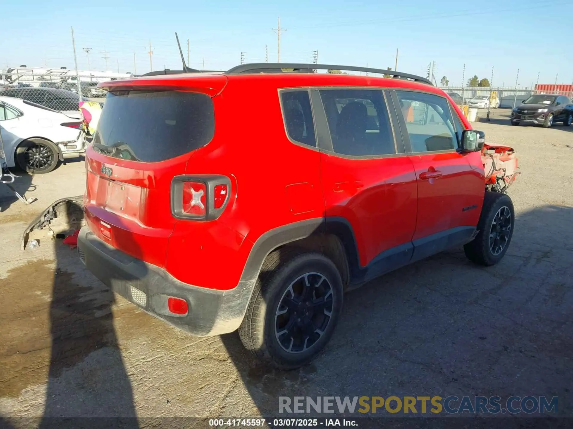 4 Photograph of a damaged car ZACNJDB14PPP44282 JEEP RENEGADE 2023
