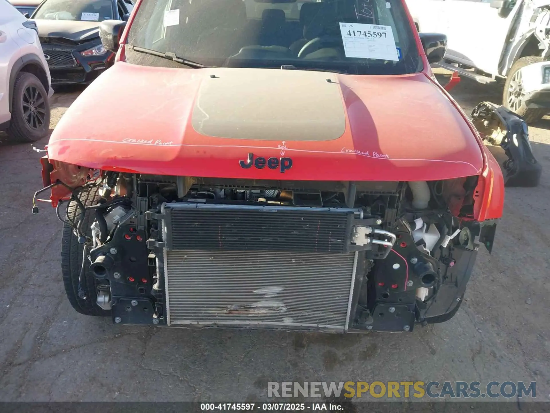 6 Photograph of a damaged car ZACNJDB14PPP44282 JEEP RENEGADE 2023