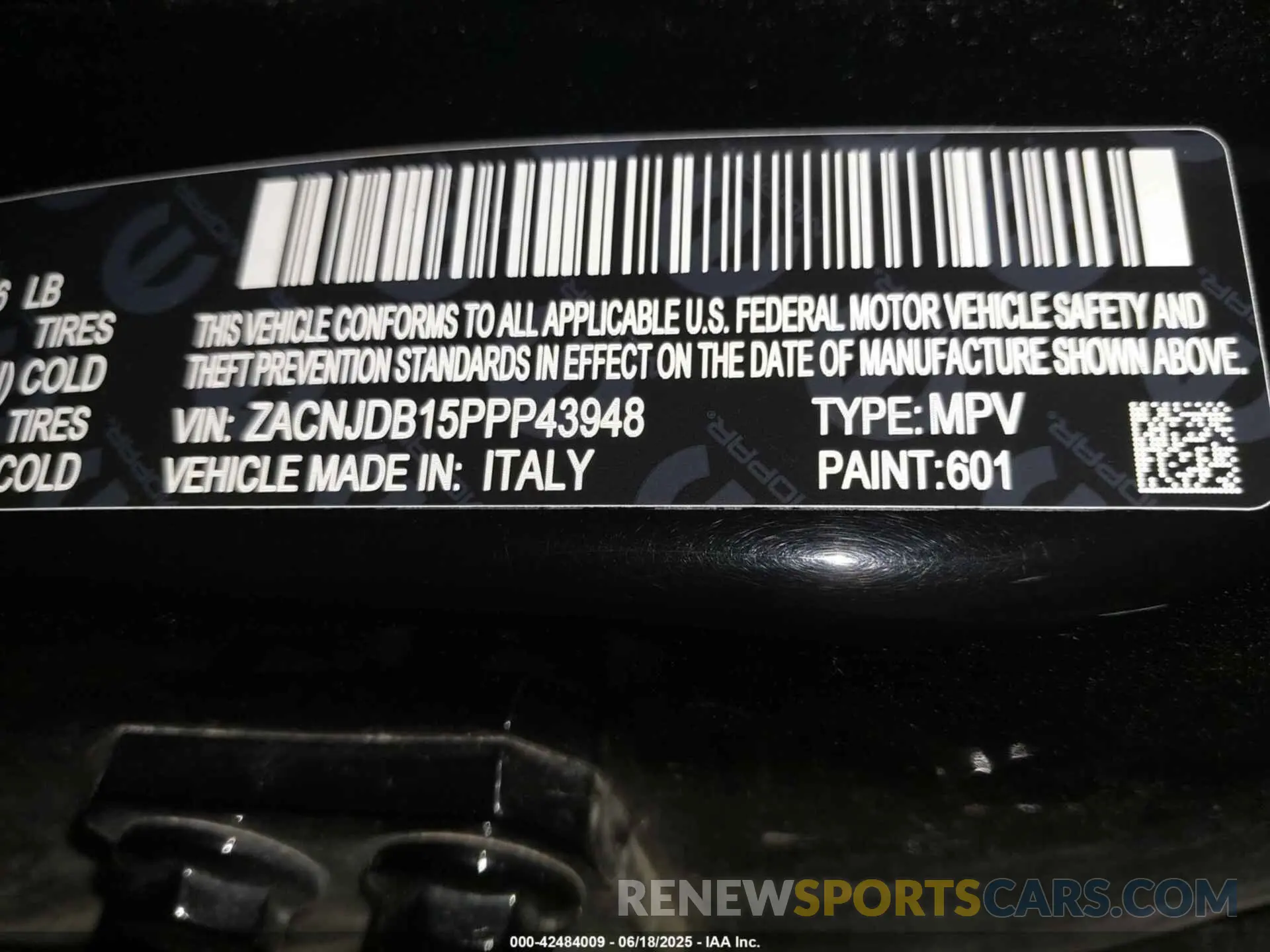 9 Фотография поврежденного автомобиля ZACNJDB15PPP43948 JEEP RENEGADE 2023