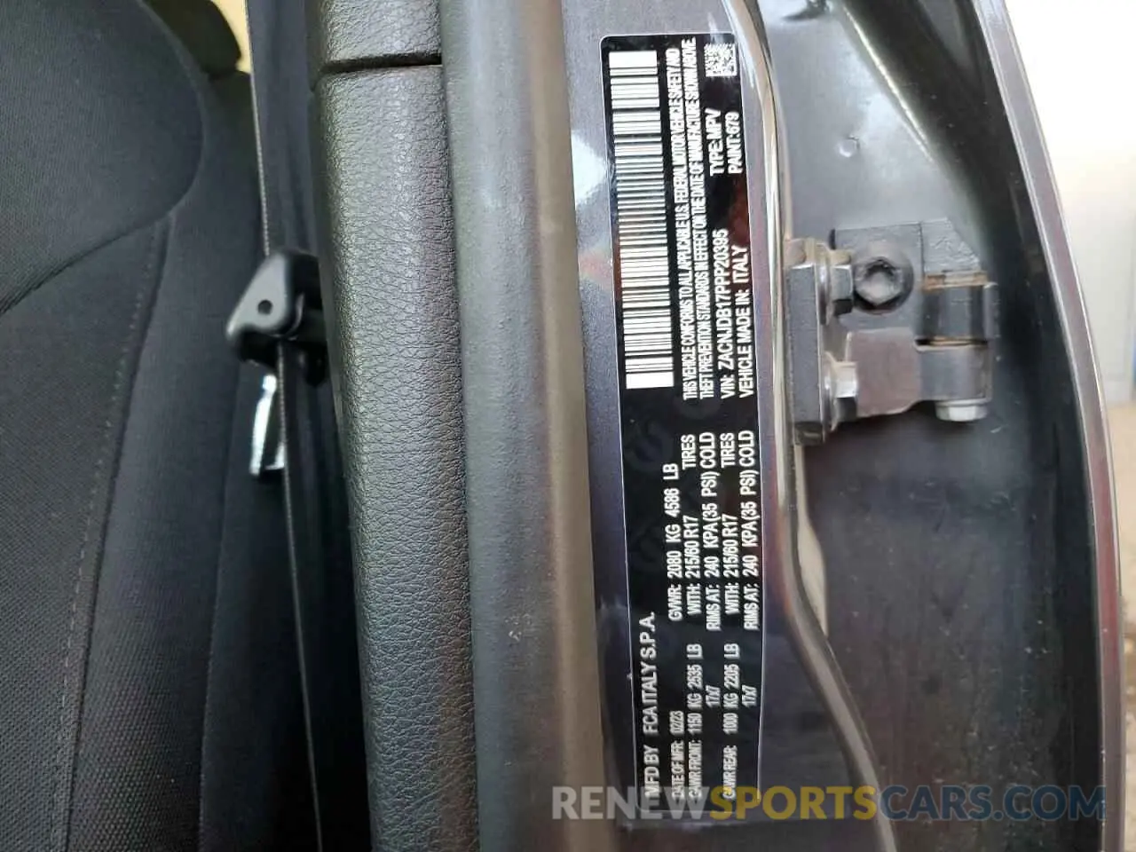 13 Photograph of a damaged car ZACNJDB17PPP20395 JEEP RENEGADE 2023