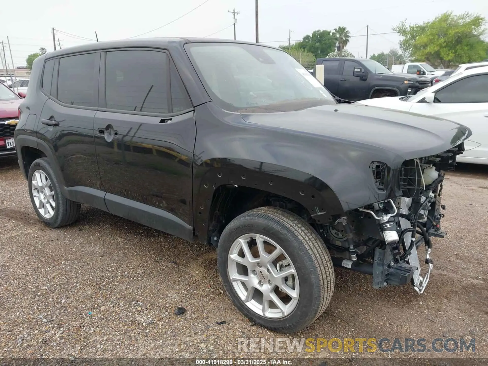 1 Photograph of a damaged car ZACNJDB18PPP16162 JEEP RENEGADE 2023