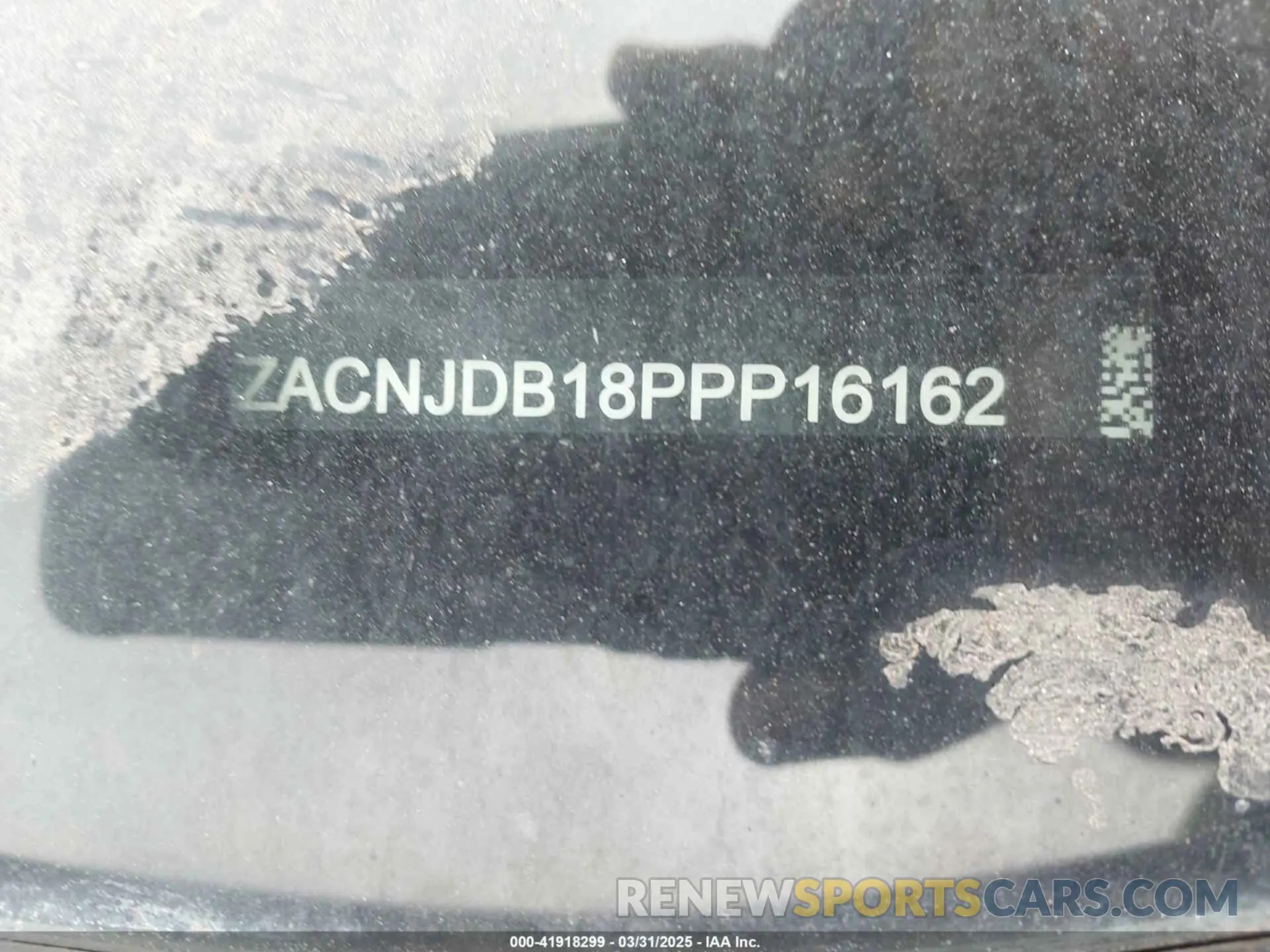 9 Photograph of a damaged car ZACNJDB18PPP16162 JEEP RENEGADE 2023