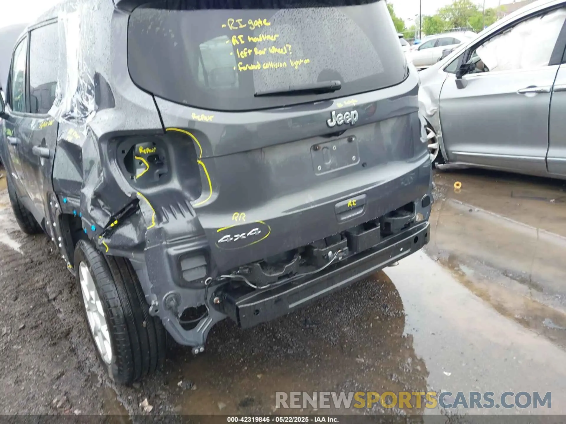 6 Photograph of a damaged car ZACNJDB18PPP62252 JEEP RENEGADE 2023