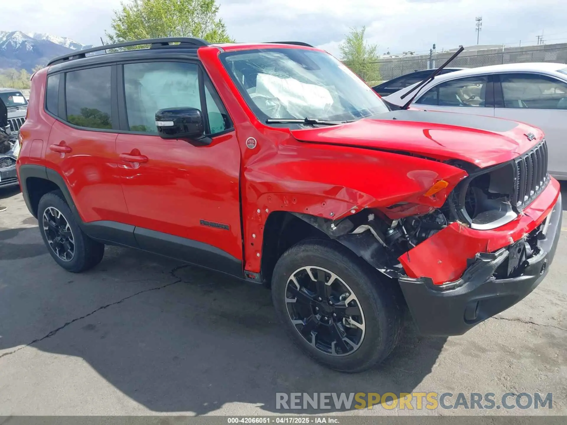 1 Photograph of a damaged car ZACNJDC11PPP15305 JEEP RENEGADE 2023