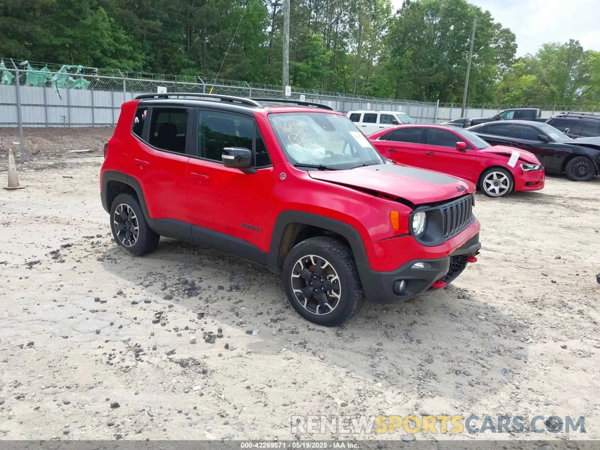 1 Photograph of a damaged car ZACNJDC18PPP61388 JEEP RENEGADE 2023