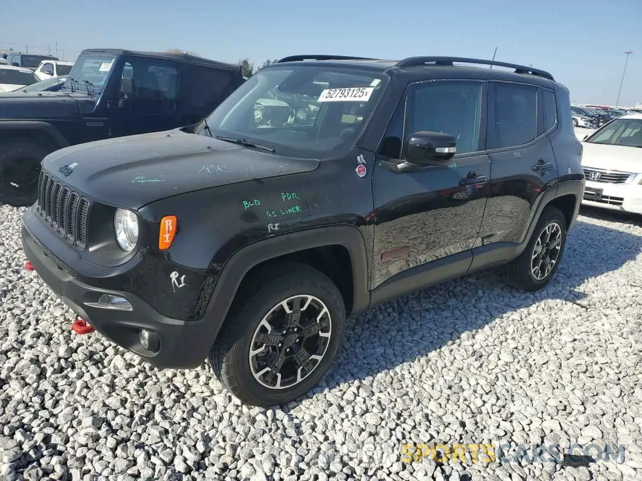 1 Photograph of a damaged car ZACNJDC1XPPP37125 JEEP RENEGADE 2023