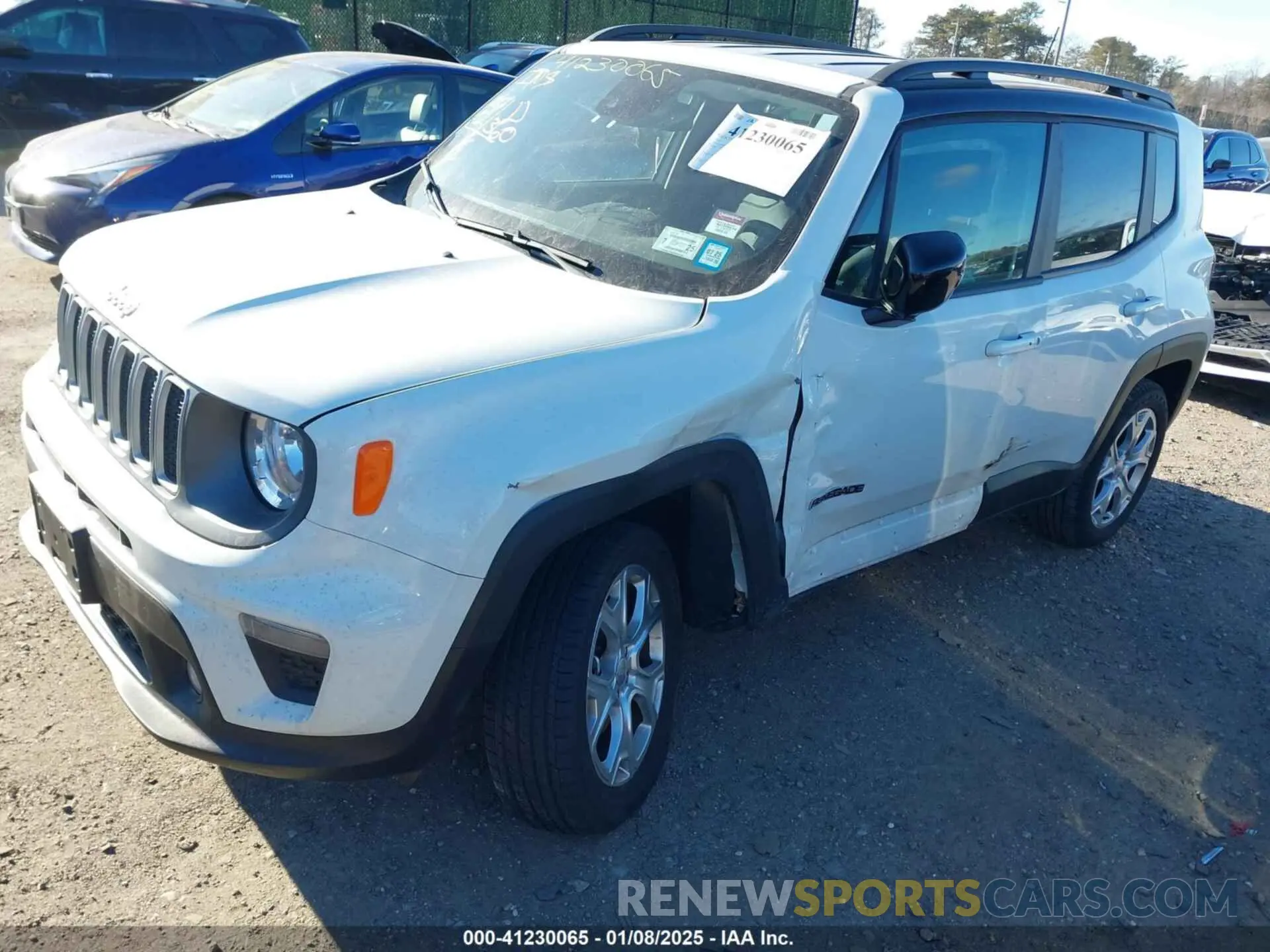 2 Photograph of a damaged car ZACNJDD11PPP44883 JEEP RENEGADE 2023