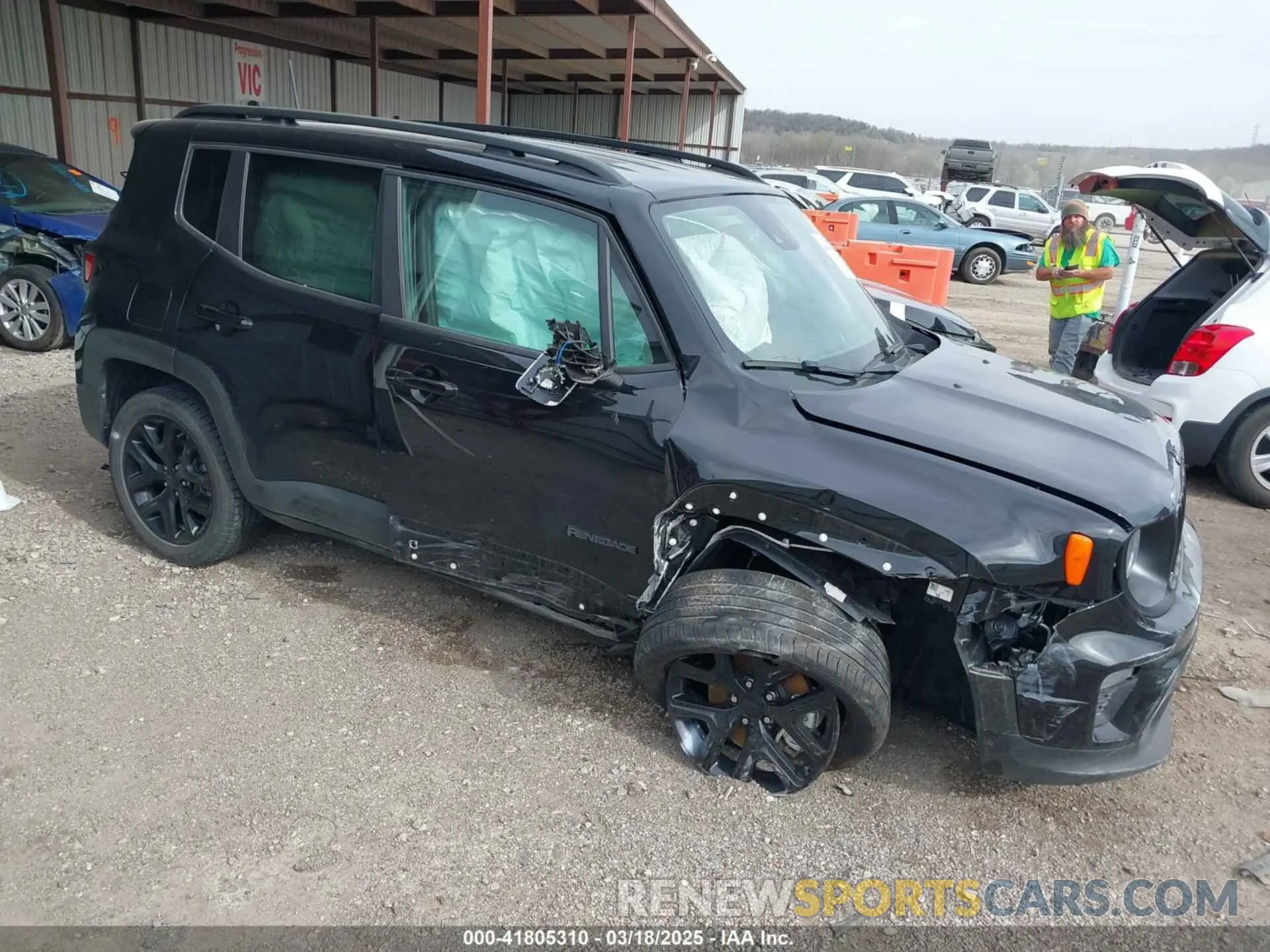1 Photograph of a damaged car ZACNJDE12PPP31090 JEEP RENEGADE 2023