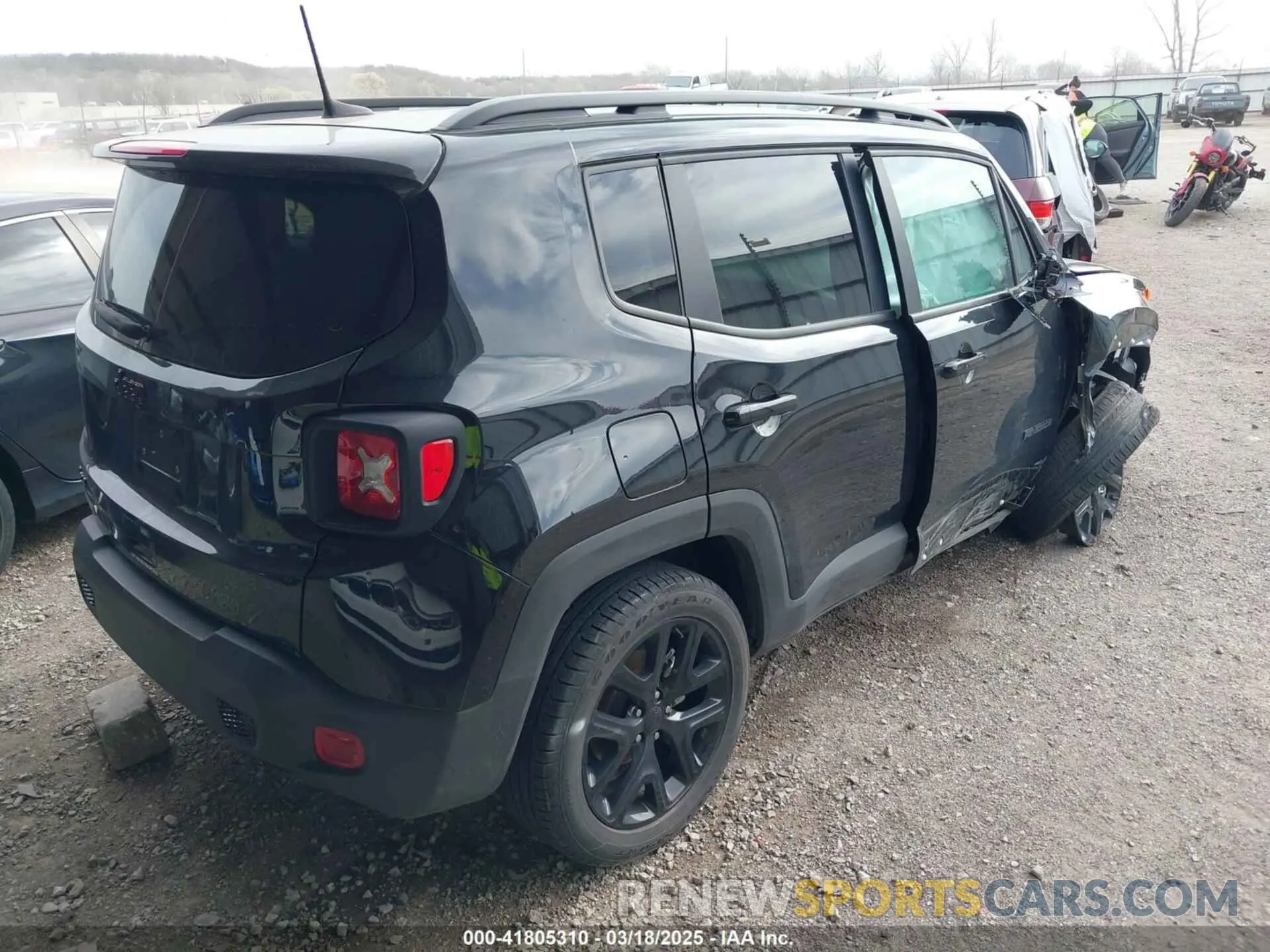 4 Photograph of a damaged car ZACNJDE12PPP31090 JEEP RENEGADE 2023