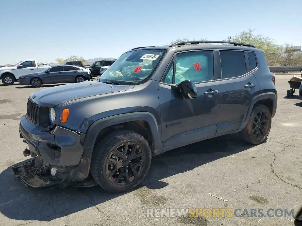 1 Photograph of a damaged car ZACNJDE14PPP17840 JEEP RENEGADE 2023