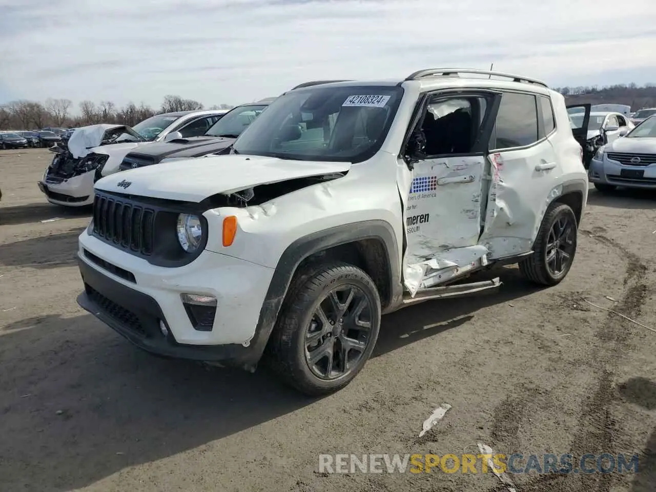 1 Photograph of a damaged car ZACNJDE13NPN83464 JEEP RENEGADE A 2022