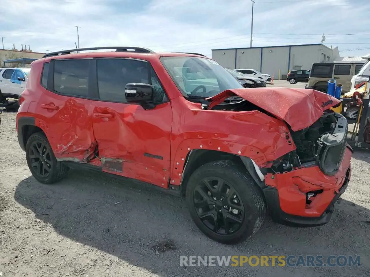 4 Фотография поврежденного автомобиля ZACNJDE10PPP12165 JEEP RENEGADE A 2023