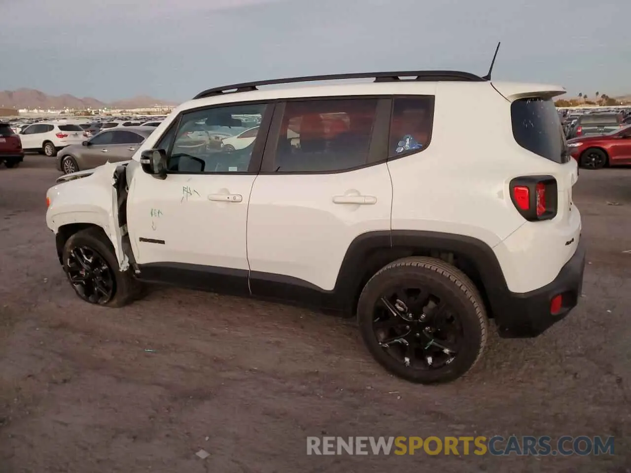 2 Photograph of a damaged car ZACNJDE12PPP17139 JEEP RENEGADE A 2023