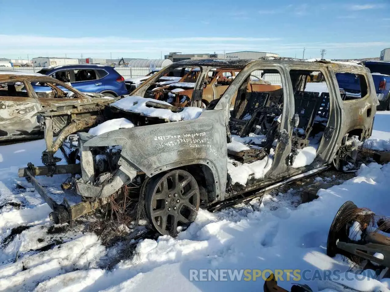 1 Photograph of a damaged car 1C4SJSDPXPS543072 JEEP WAGONEER 2023