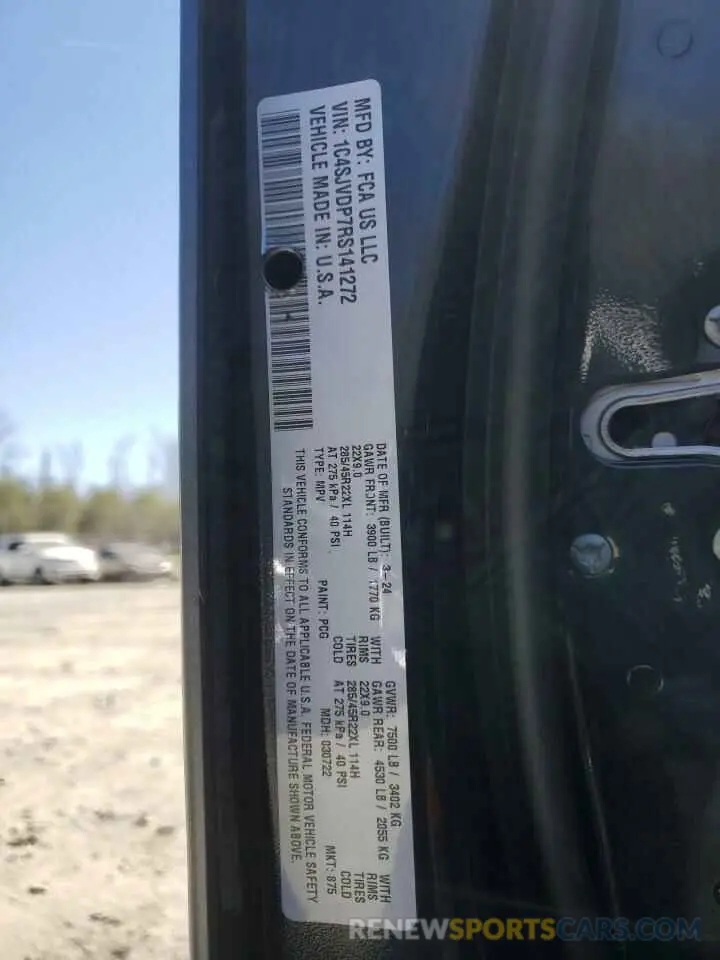 13 Фотография поврежденного автомобиля 1C4SJVDP7RS141272 JEEP WAGONEER 2024