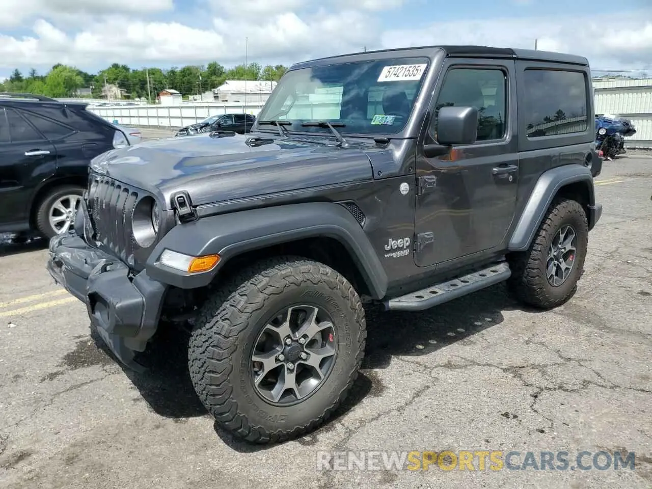 1 Photograph of a damaged car 1C4HJXAN2KW609433 JEEP WRANGLER 2019