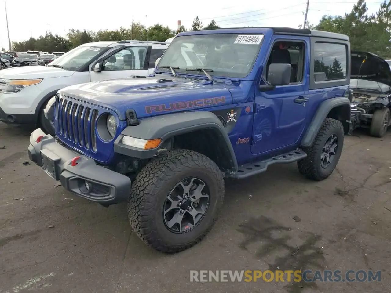 1 Photograph of a damaged car 1C4HJXCGXKW526427 JEEP WRANGLER 2019