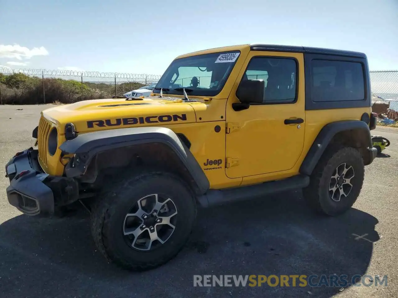 1 Photograph of a damaged car 1C4HJXCN8KW550532 JEEP WRANGLER 2019