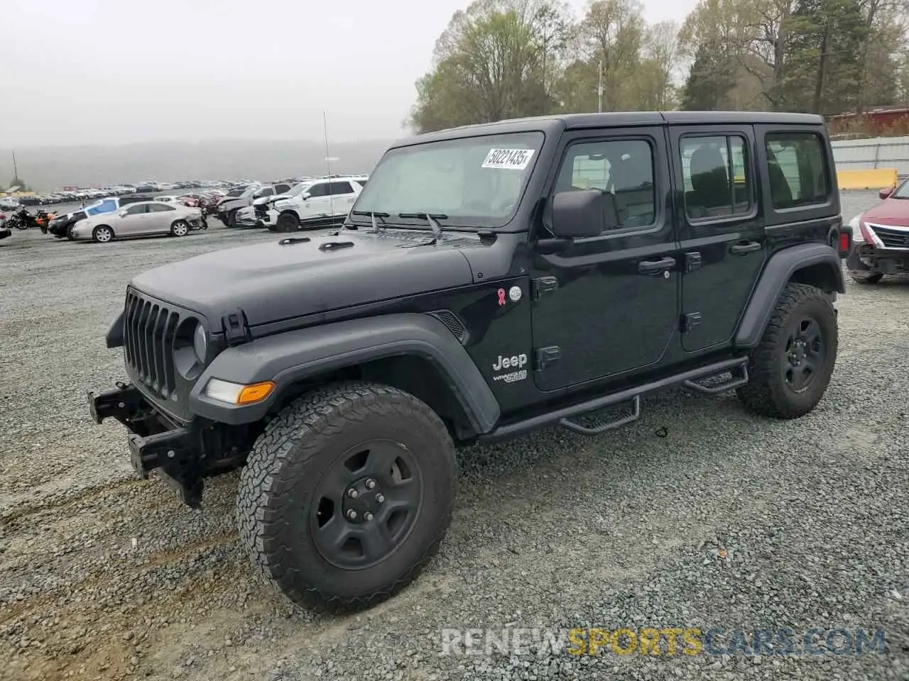 1 Photograph of a damaged car 1C4HJXDG0KW642380 JEEP WRANGLER 2019