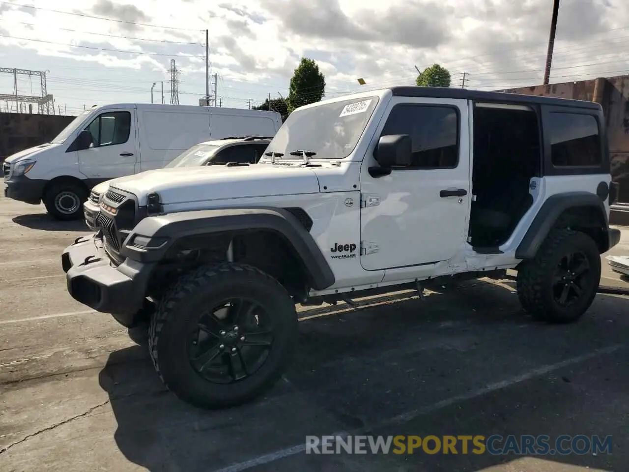1 Photograph of a damaged car 1C4HJXDG2KW675235 JEEP WRANGLER 2019