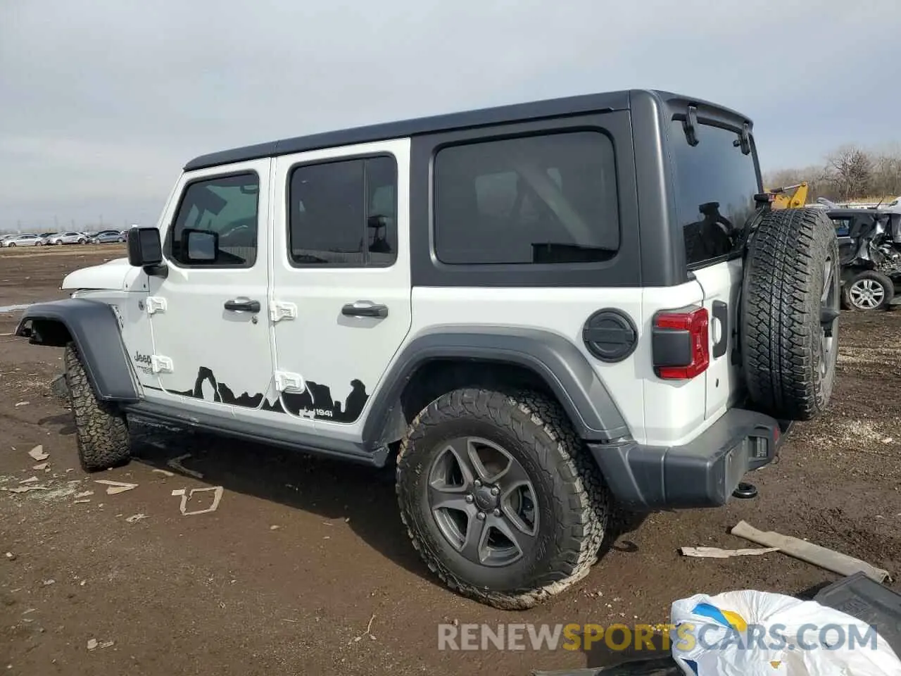 2 Photograph of a damaged car 1C4HJXDG4KW558398 JEEP WRANGLER 2019