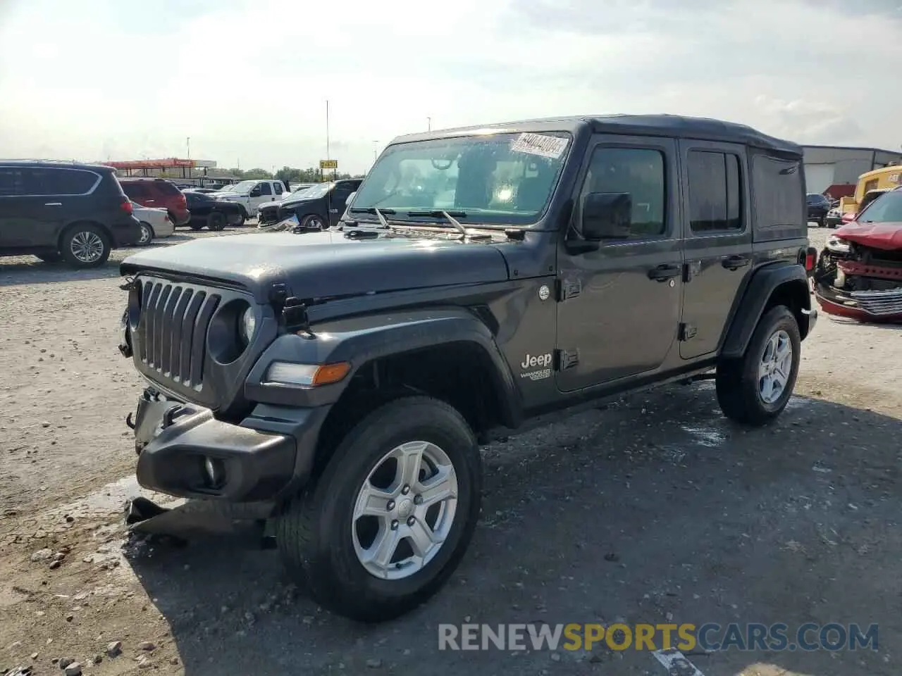 1 Photograph of a damaged car 1C4HJXDG8KW577553 JEEP WRANGLER 2019