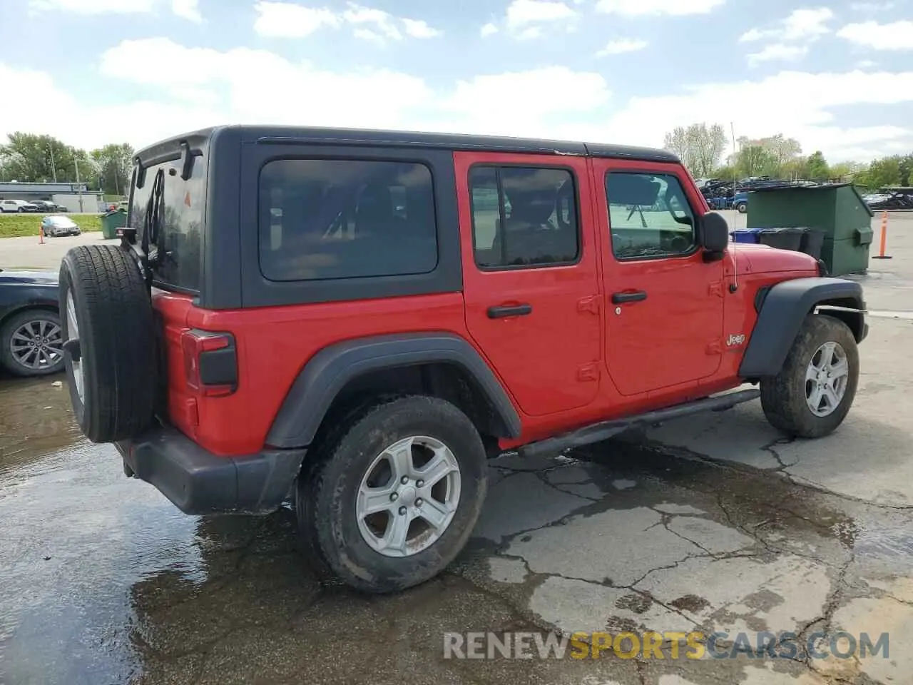 3 Photograph of a damaged car 1C4HJXDG8KW612589 JEEP WRANGLER 2019