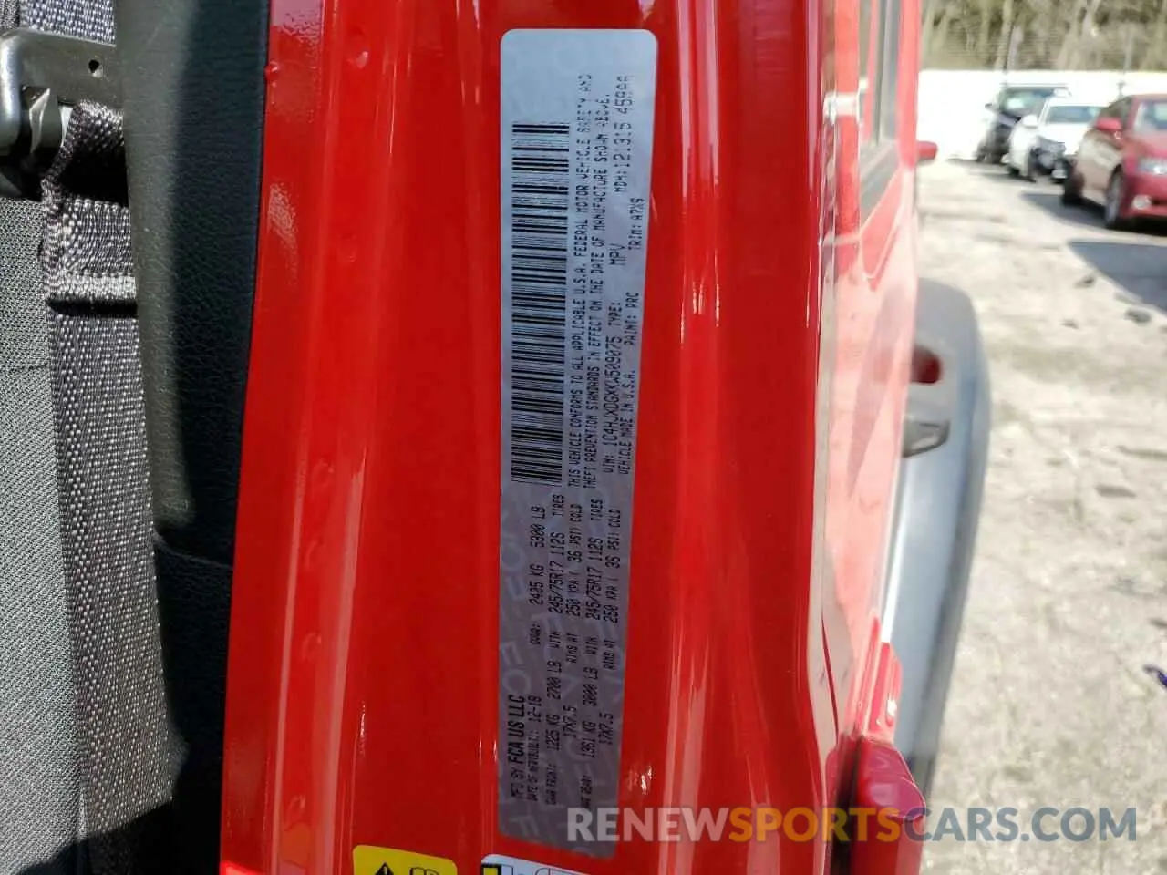 13 Фотография поврежденного автомобиля 1C4HJXDGXKW509075 JEEP WRANGLER 2019