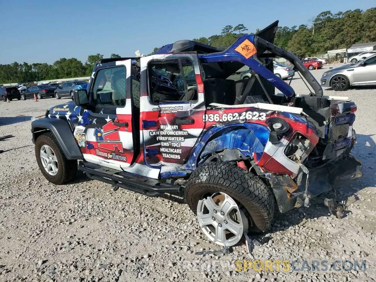 2 Photograph of a damaged car 1C4HJXDN5KW622995 JEEP WRANGLER 2019