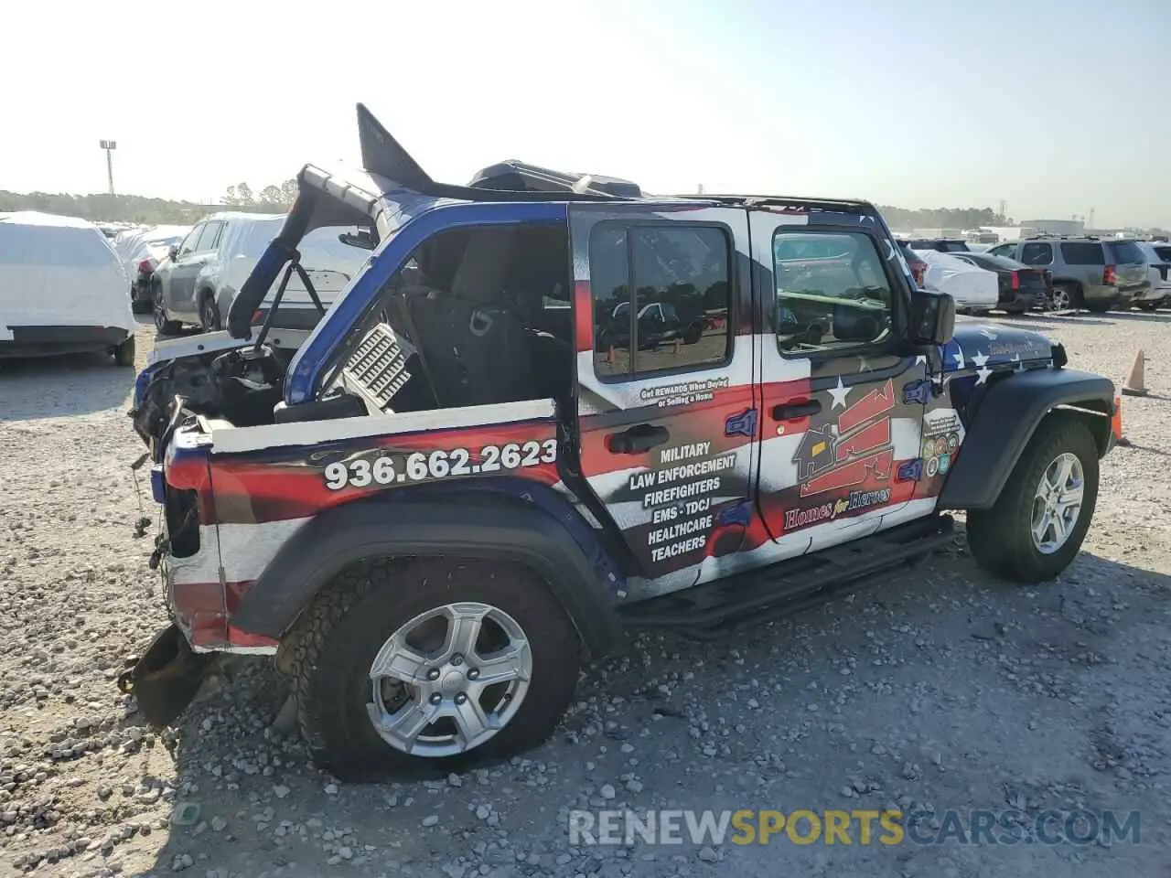 3 Photograph of a damaged car 1C4HJXDN5KW622995 JEEP WRANGLER 2019