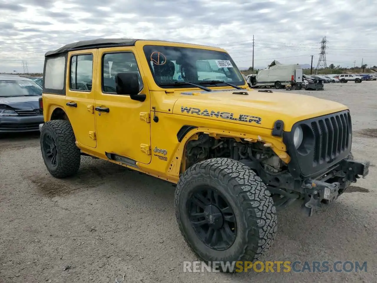 4 Photograph of a damaged car 1C4HJXDN7KW587280 JEEP WRANGLER 2019