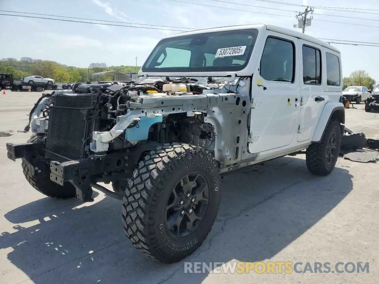1 Photograph of a damaged car 1C4HJXEG4KW524525 JEEP WRANGLER 2019