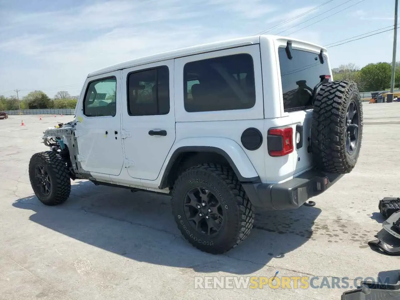 2 Photograph of a damaged car 1C4HJXEG4KW524525 JEEP WRANGLER 2019