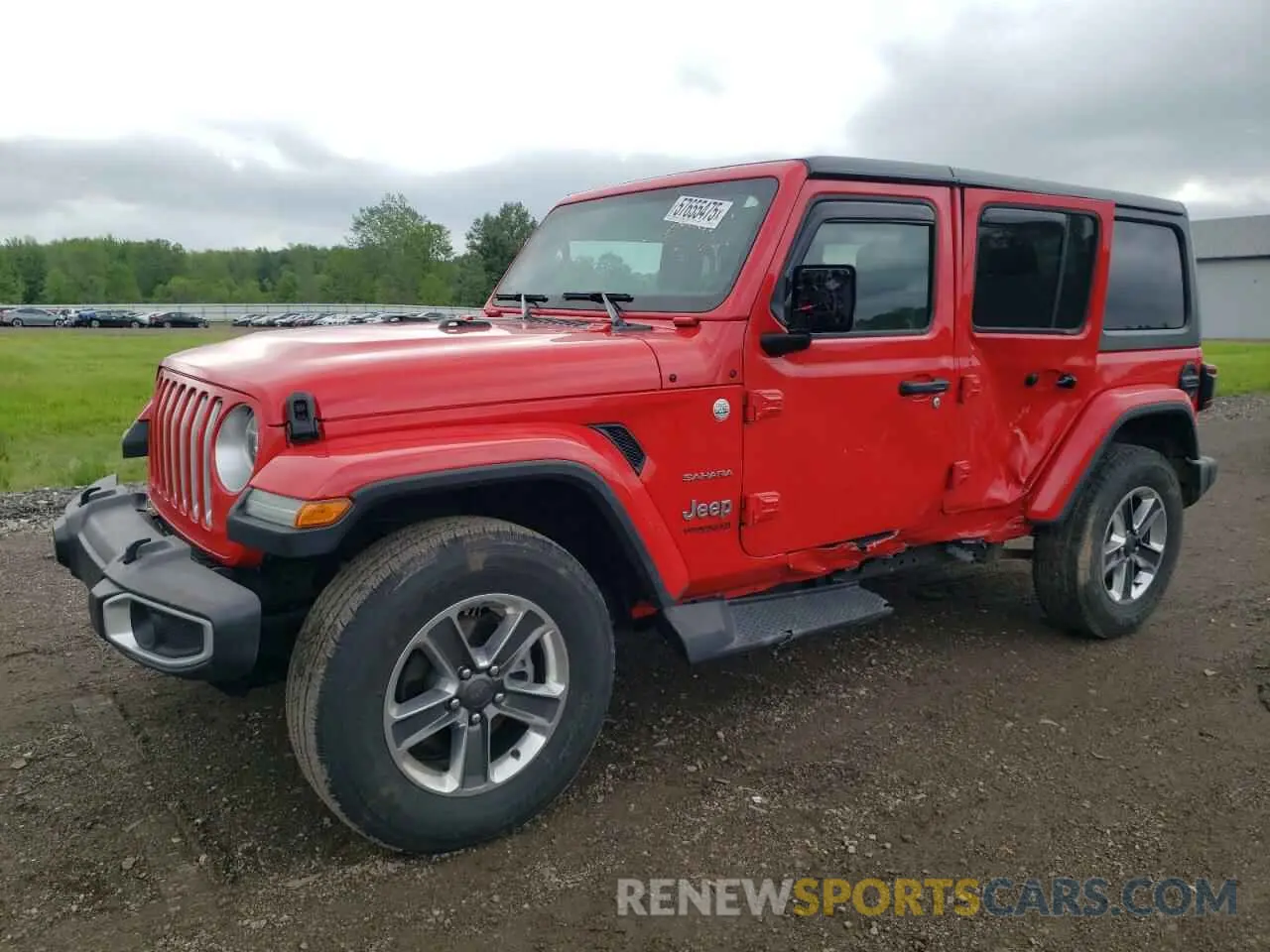 1 Photograph of a damaged car 1C4HJXEG7KW571869 JEEP WRANGLER 2019
