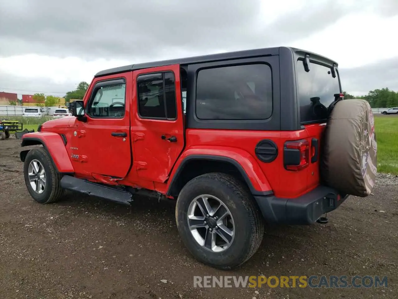 2 Photograph of a damaged car 1C4HJXEG7KW571869 JEEP WRANGLER 2019