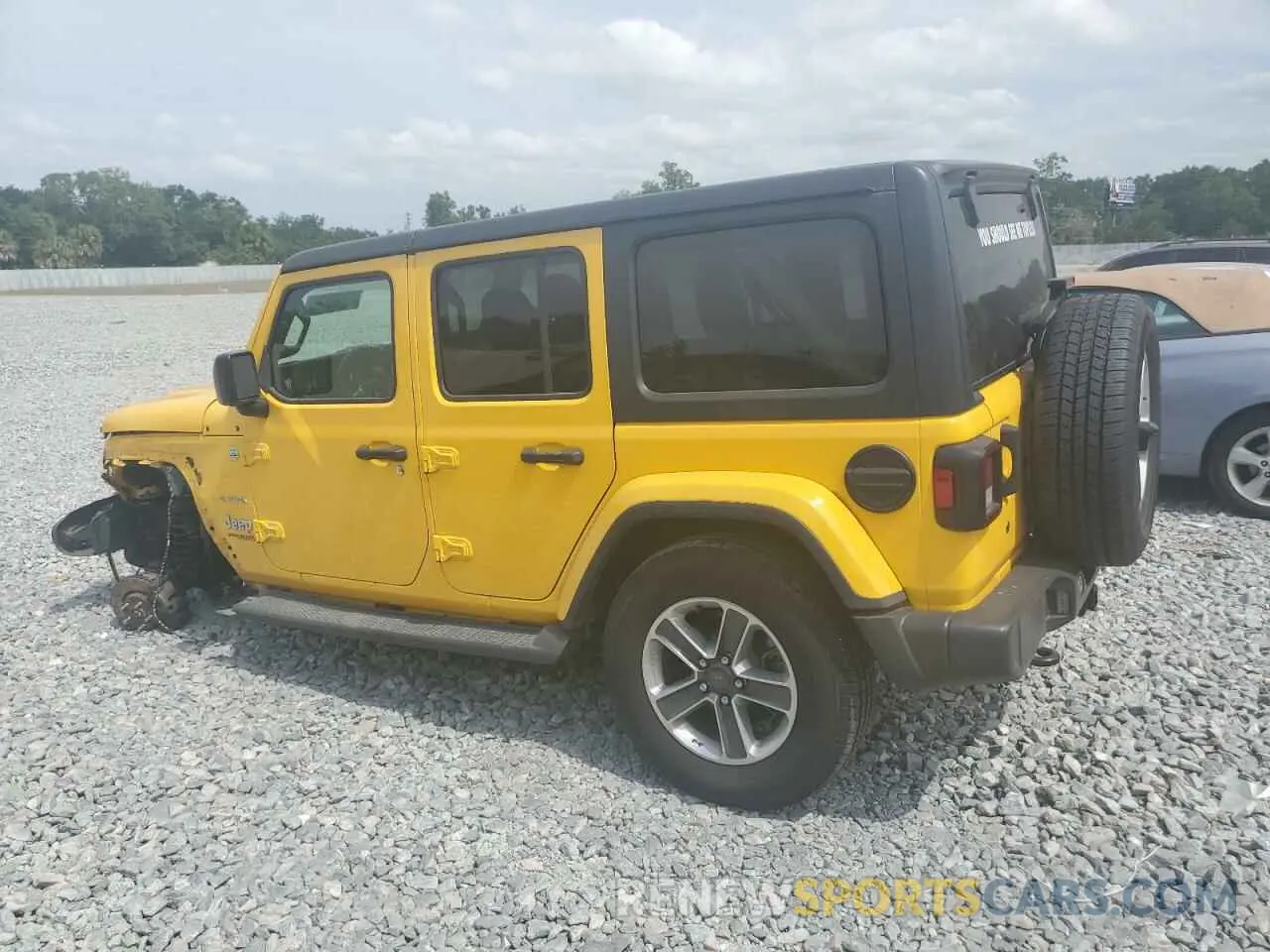 2 Photograph of a damaged car 1C4HJXEN4KW593715 JEEP WRANGLER 2019