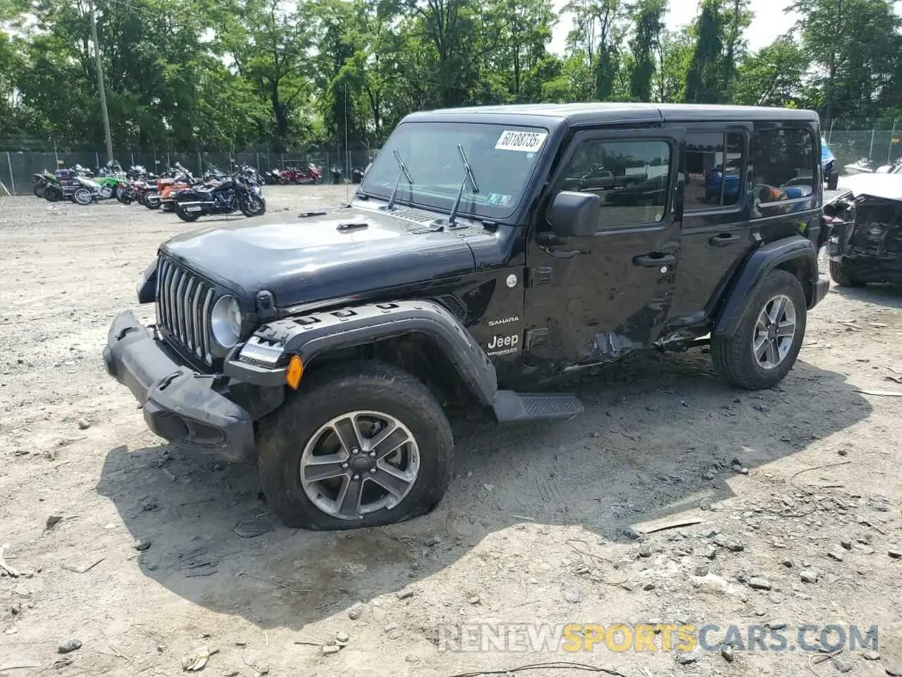 1 Photograph of a damaged car 1C4HJXEN5KW523978 JEEP WRANGLER 2019