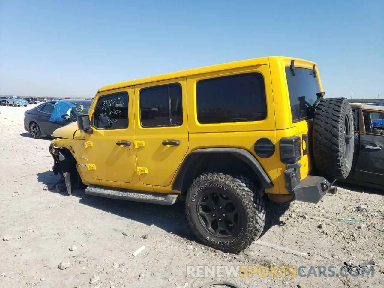 2 Photograph of a damaged car 1C4HJXEN9KW507069 JEEP WRANGLER 2019