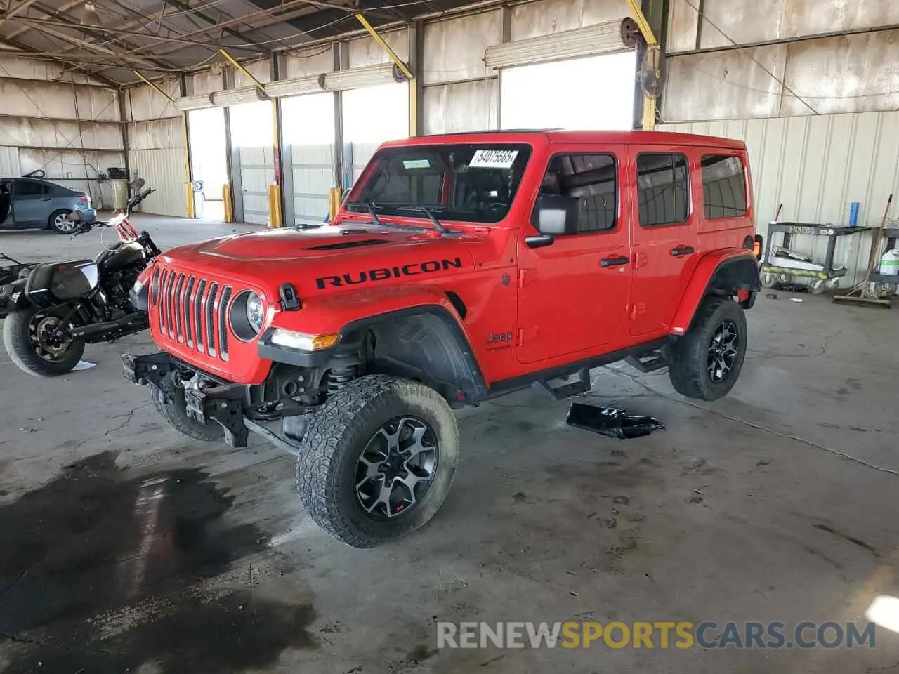 1 Photograph of a damaged car 1C4HJXFG2KW626761 JEEP WRANGLER 2019