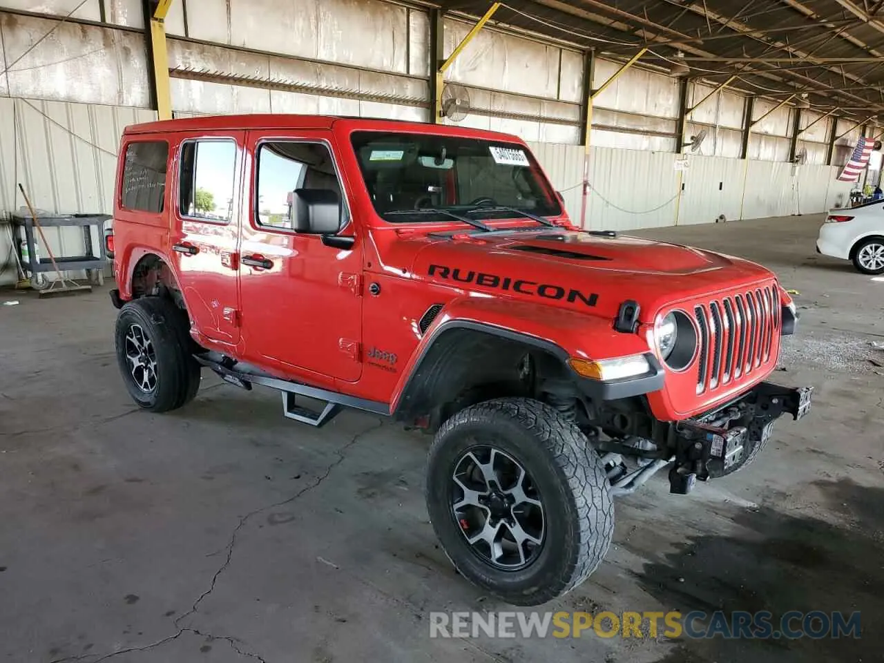 4 Photograph of a damaged car 1C4HJXFG2KW626761 JEEP WRANGLER 2019