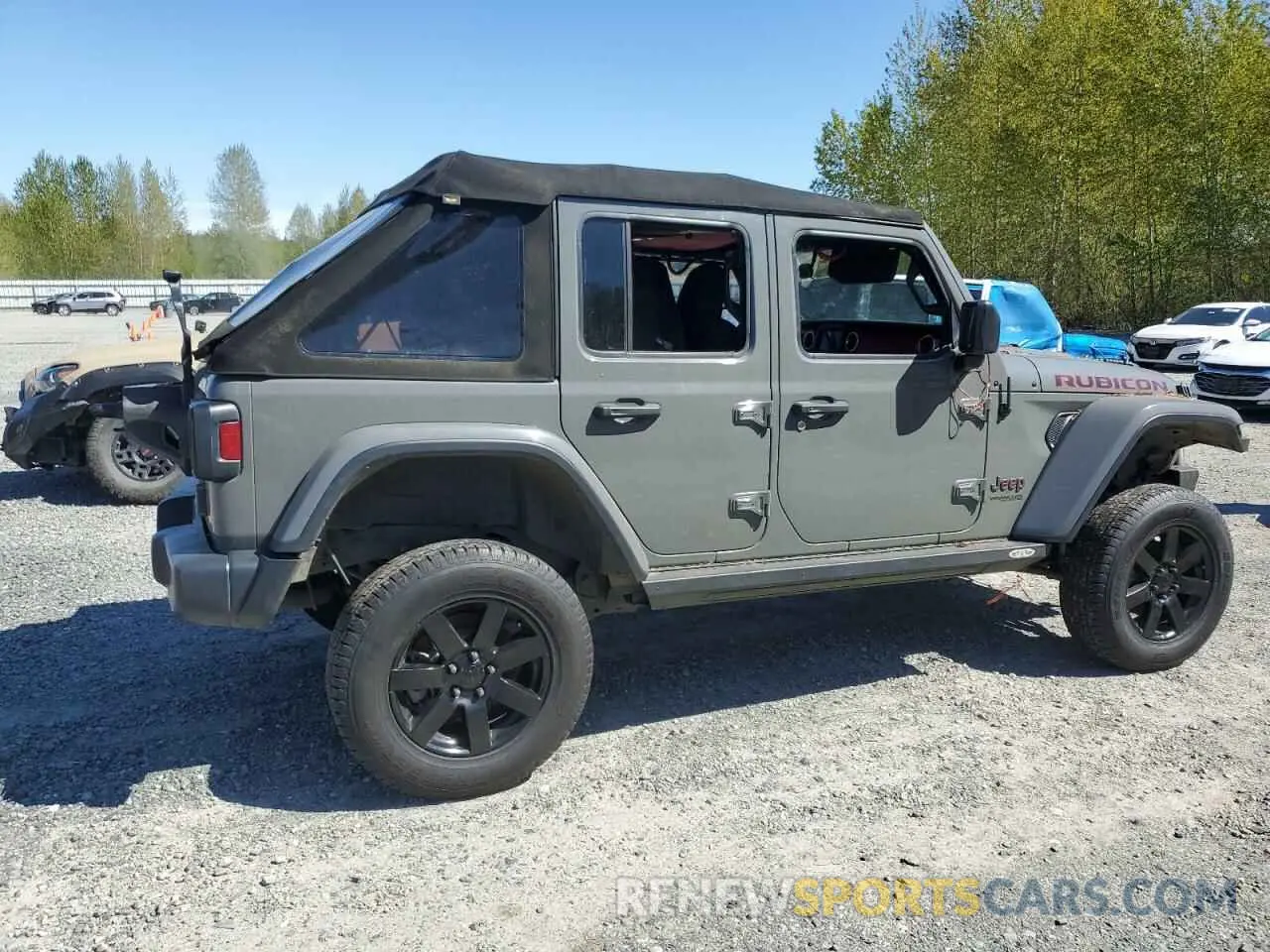 3 Photograph of a damaged car 1C4HJXFG8KW615070 JEEP WRANGLER 2019