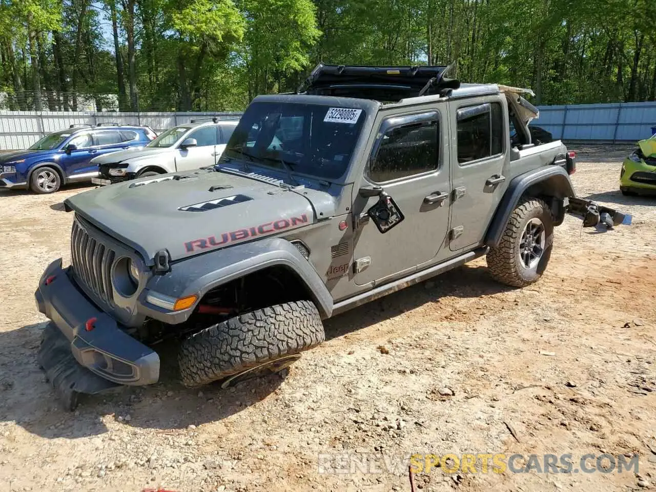 1 Photograph of a damaged car 1C4HJXFN9KW507281 JEEP WRANGLER 2019