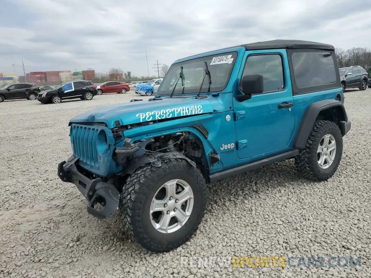 1 Photograph of a damaged car 1C4GJXAN9LW166548 JEEP WRANGLER 2020