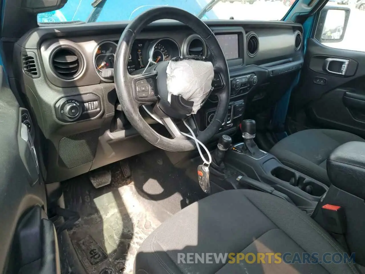8 Photograph of a damaged car 1C4GJXAN9LW166548 JEEP WRANGLER 2020