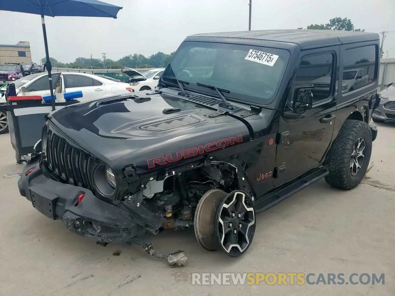 1 Photograph of a damaged car 1C4HJXCG3LW212460 JEEP WRANGLER 2020