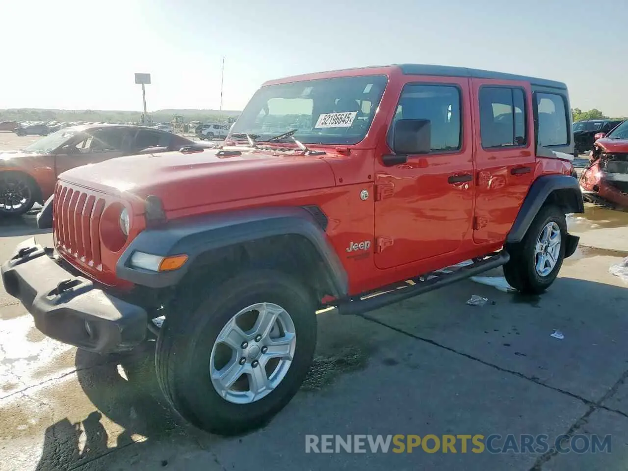 1 Photograph of a damaged car 1C4HJXDG1LW189503 JEEP WRANGLER 2020